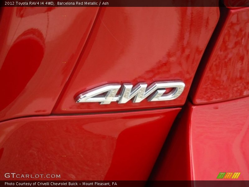 Barcelona Red Metallic / Ash 2012 Toyota RAV4 I4 4WD
