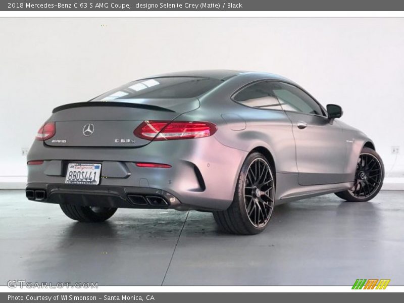 designo Selenite Grey (Matte) / Black 2018 Mercedes-Benz C 63 S AMG Coupe