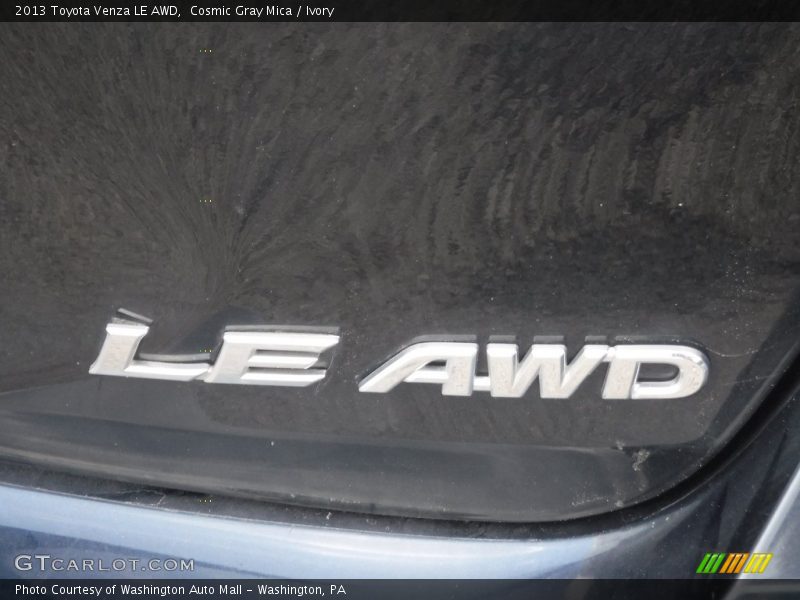 Cosmic Gray Mica / Ivory 2013 Toyota Venza LE AWD
