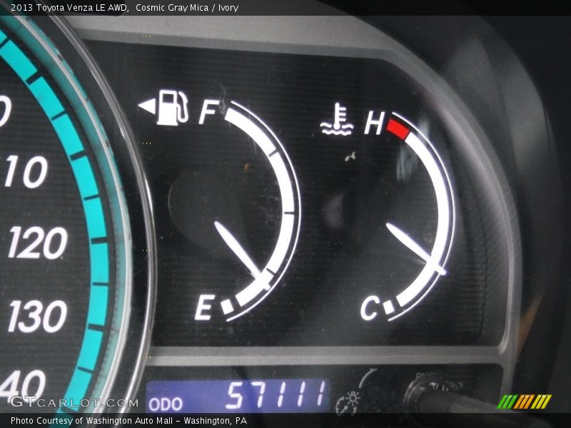 Cosmic Gray Mica / Ivory 2013 Toyota Venza LE AWD