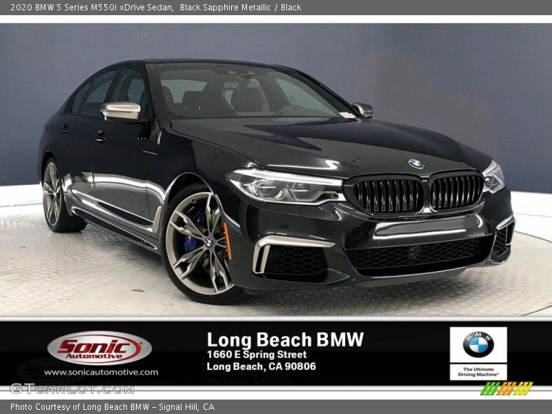 Black Sapphire Metallic / Black 2020 BMW 5 Series M550i xDrive Sedan