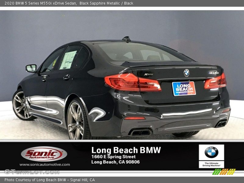 Black Sapphire Metallic / Black 2020 BMW 5 Series M550i xDrive Sedan