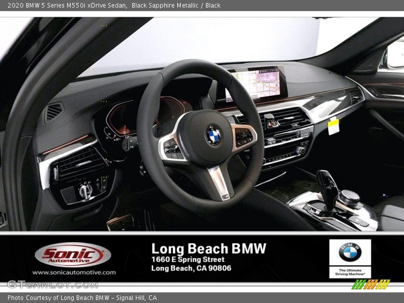 Black Sapphire Metallic / Black 2020 BMW 5 Series M550i xDrive Sedan