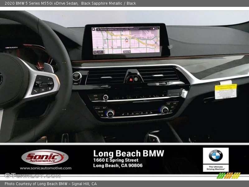 Black Sapphire Metallic / Black 2020 BMW 5 Series M550i xDrive Sedan