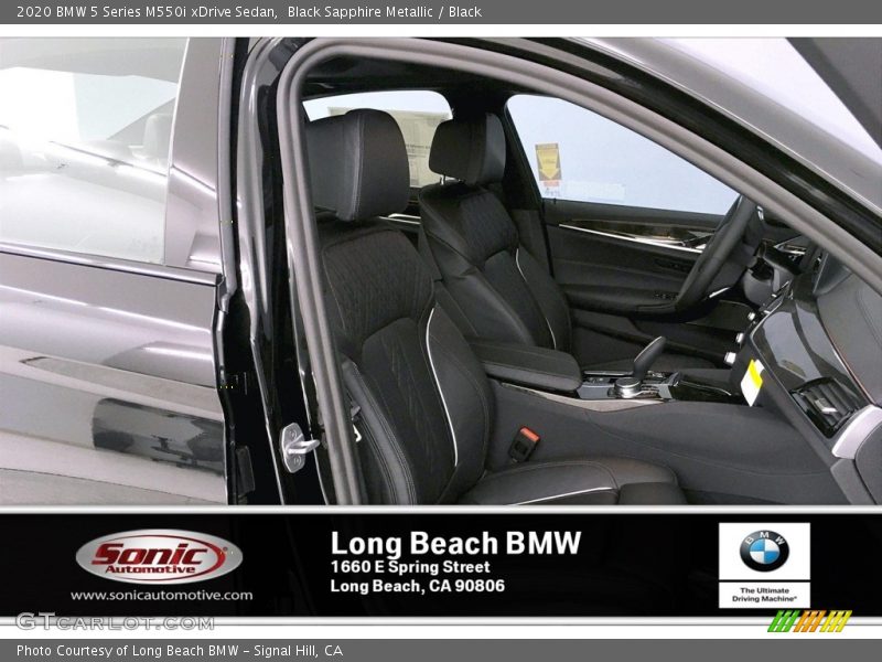 Black Sapphire Metallic / Black 2020 BMW 5 Series M550i xDrive Sedan