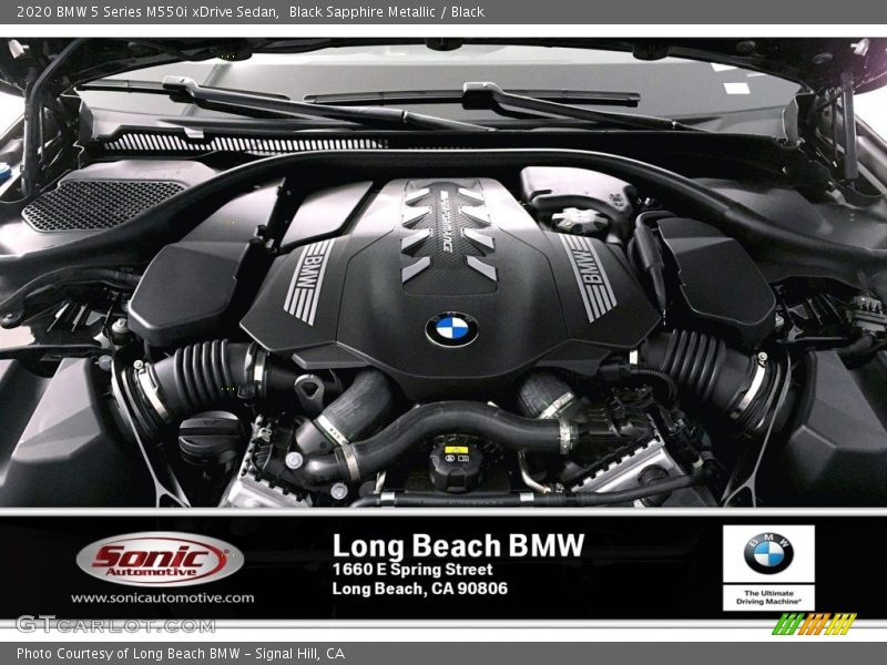 Black Sapphire Metallic / Black 2020 BMW 5 Series M550i xDrive Sedan