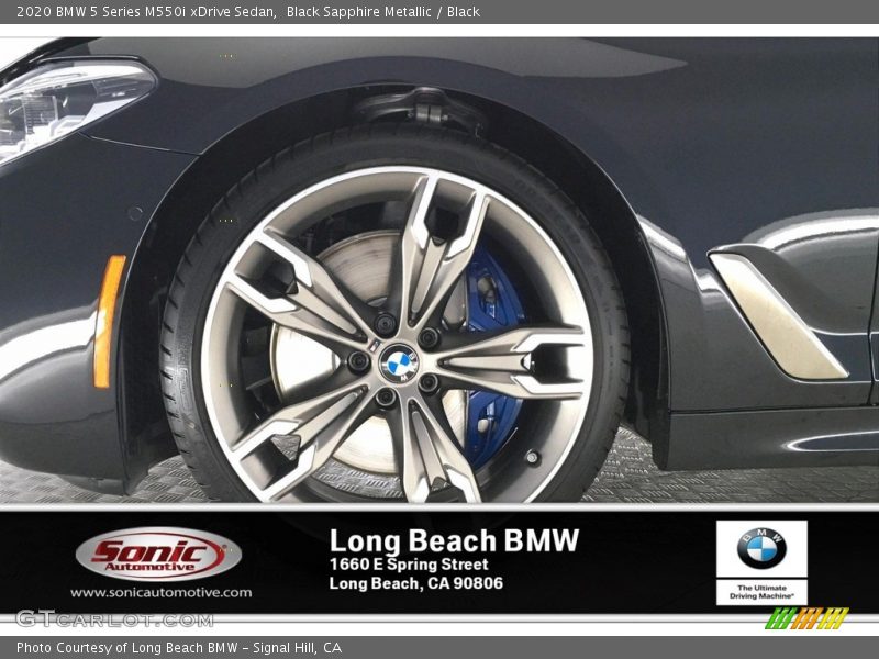 Black Sapphire Metallic / Black 2020 BMW 5 Series M550i xDrive Sedan