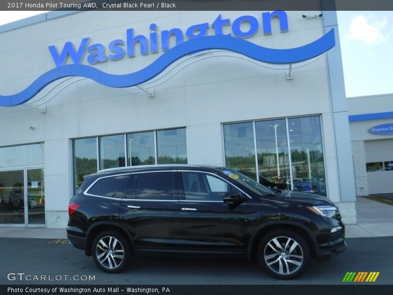 Crystal Black Pearl / Black 2017 Honda Pilot Touring AWD