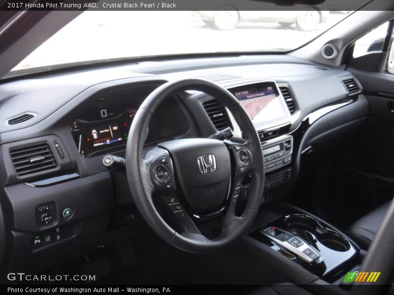 Crystal Black Pearl / Black 2017 Honda Pilot Touring AWD
