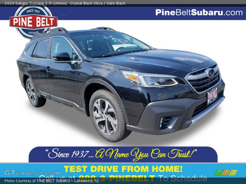 Crystal Black Silica / Slate Black 2020 Subaru Outback 2.5i Limited