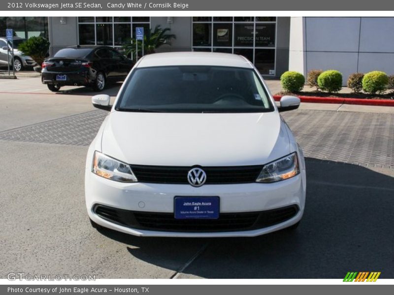 Candy White / Cornsilk Beige 2012 Volkswagen Jetta SE Sedan