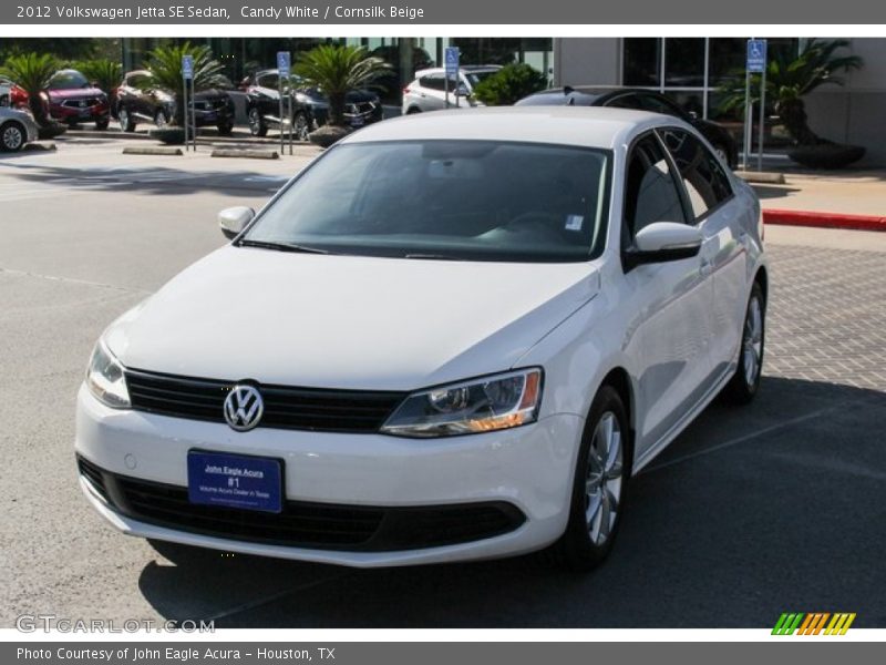 Candy White / Cornsilk Beige 2012 Volkswagen Jetta SE Sedan