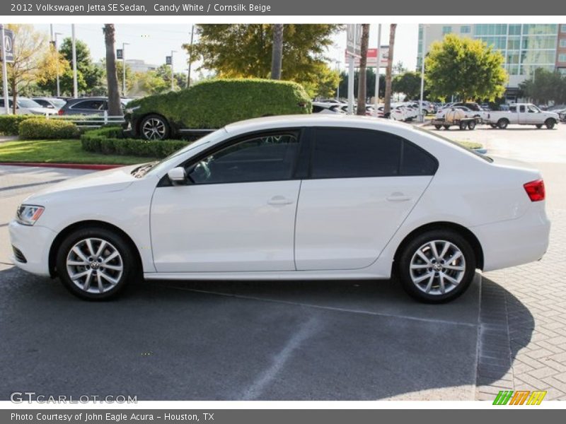 Candy White / Cornsilk Beige 2012 Volkswagen Jetta SE Sedan