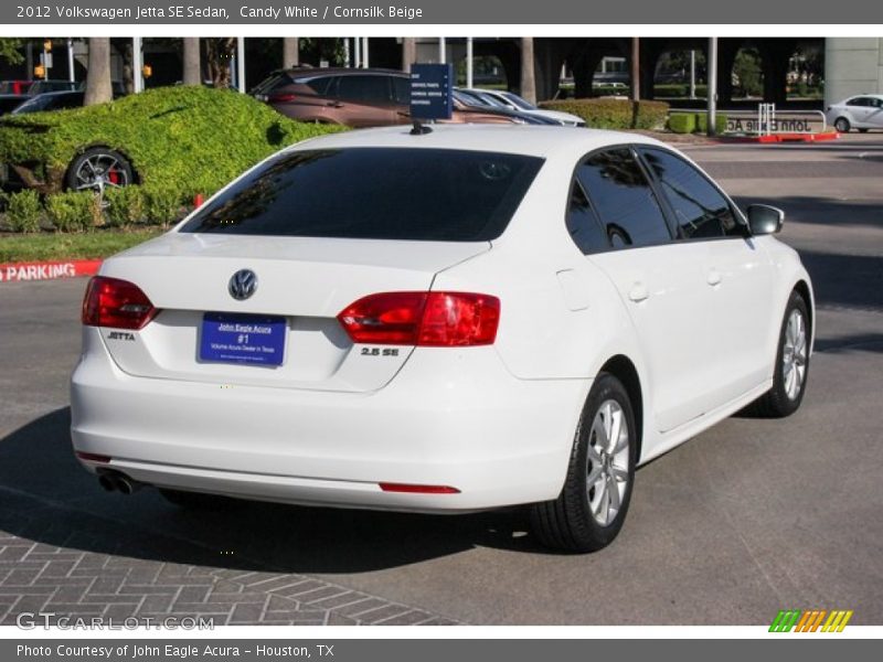 Candy White / Cornsilk Beige 2012 Volkswagen Jetta SE Sedan