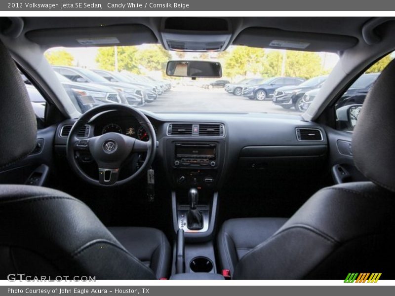 Candy White / Cornsilk Beige 2012 Volkswagen Jetta SE Sedan