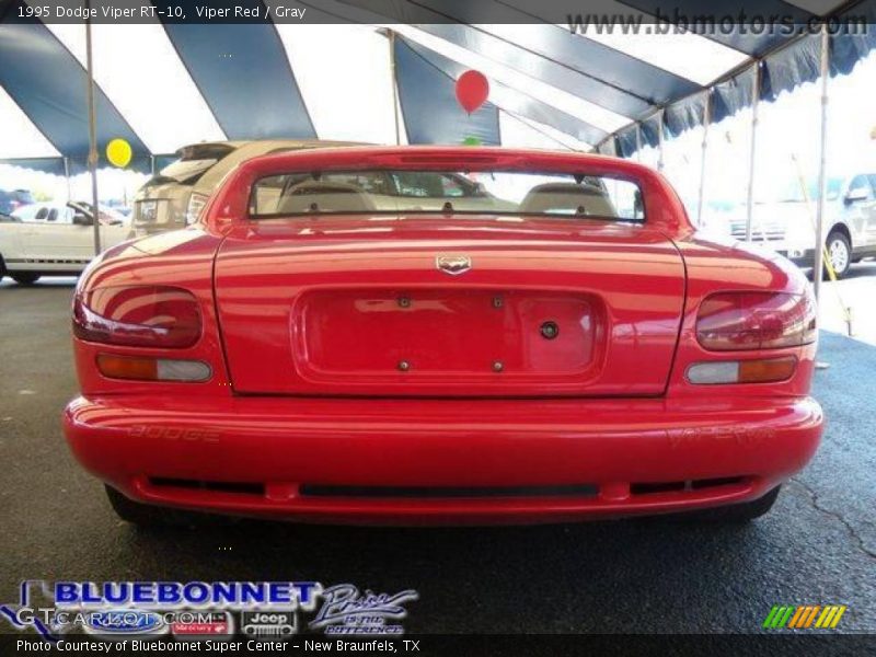 Viper Red / Gray 1995 Dodge Viper RT-10