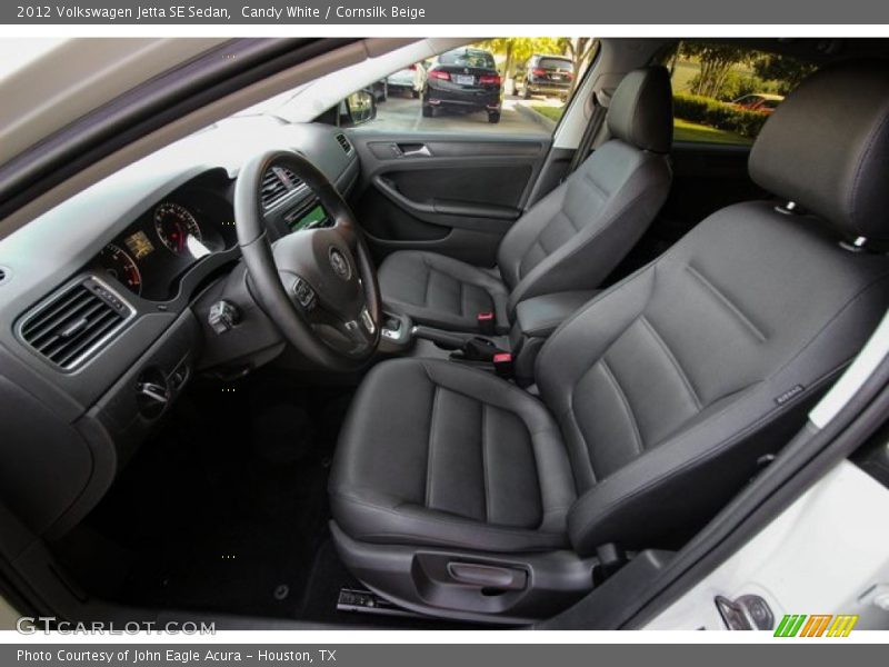 Candy White / Cornsilk Beige 2012 Volkswagen Jetta SE Sedan