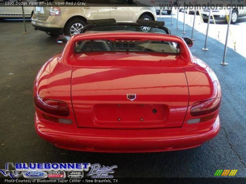 Viper Red / Gray 1995 Dodge Viper RT-10