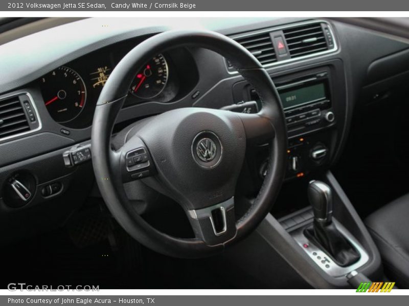 Candy White / Cornsilk Beige 2012 Volkswagen Jetta SE Sedan