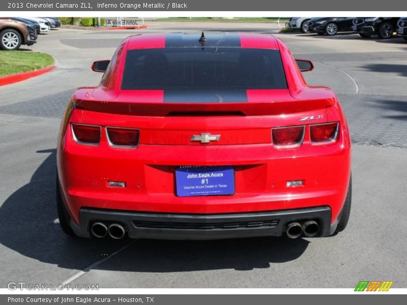 Inferno Orange Metallic / Black 2013 Chevrolet Camaro ZL1