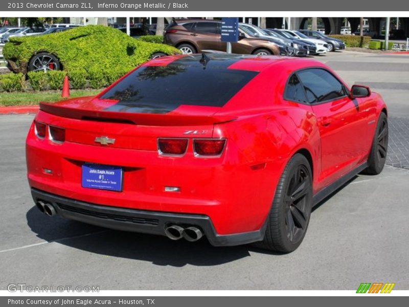 Inferno Orange Metallic / Black 2013 Chevrolet Camaro ZL1