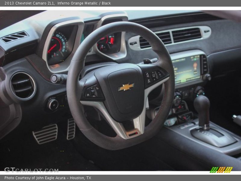 Inferno Orange Metallic / Black 2013 Chevrolet Camaro ZL1