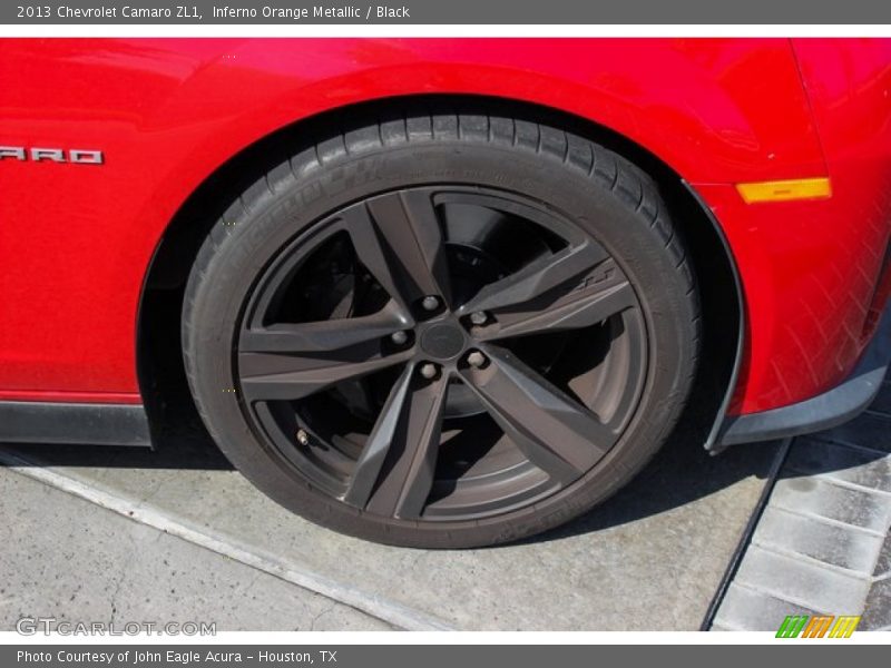 Inferno Orange Metallic / Black 2013 Chevrolet Camaro ZL1