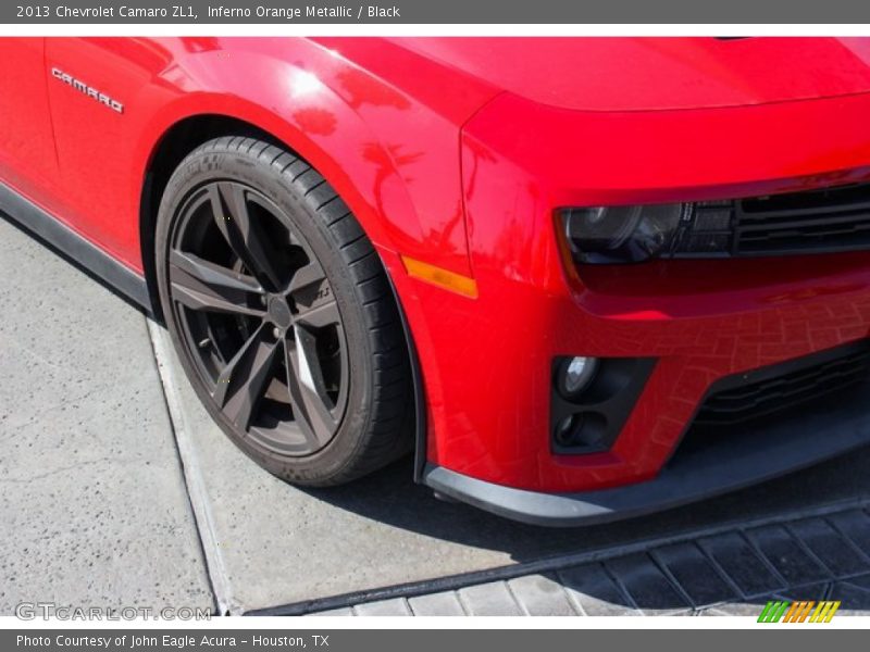 Inferno Orange Metallic / Black 2013 Chevrolet Camaro ZL1
