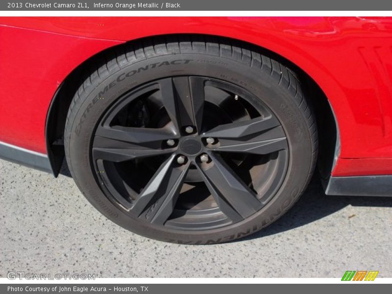 Inferno Orange Metallic / Black 2013 Chevrolet Camaro ZL1