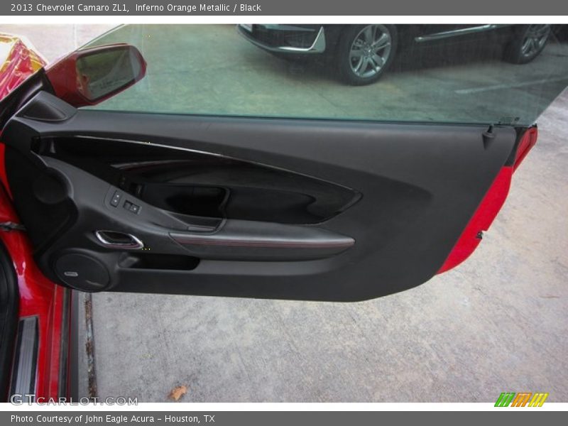 Inferno Orange Metallic / Black 2013 Chevrolet Camaro ZL1