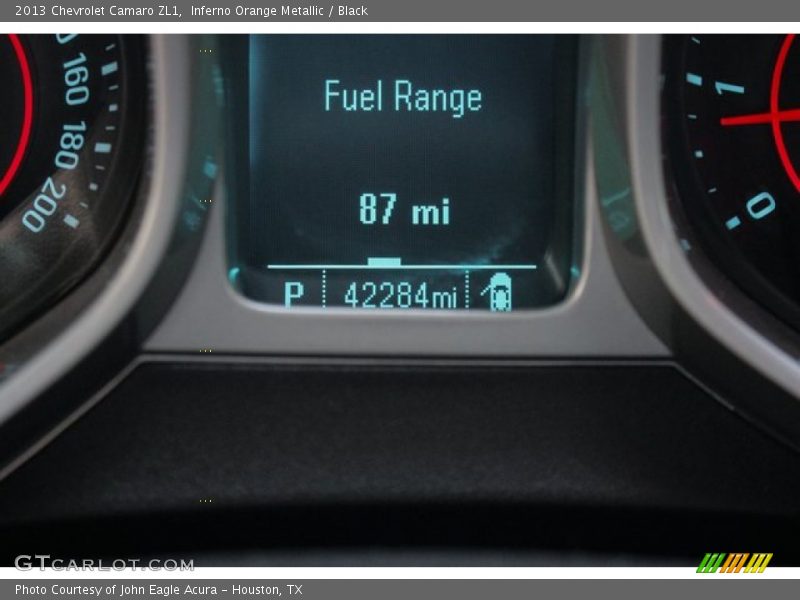Inferno Orange Metallic / Black 2013 Chevrolet Camaro ZL1