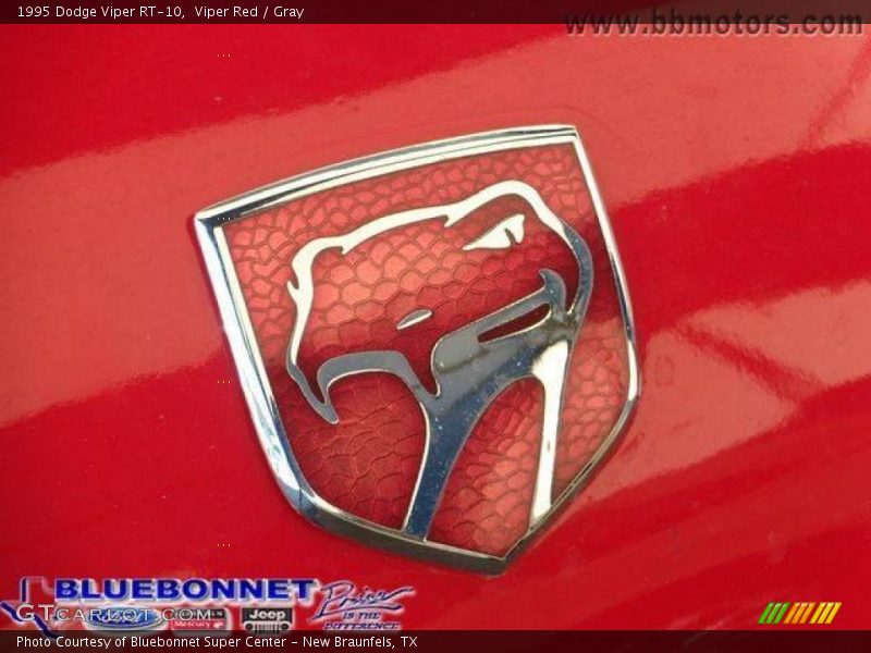 Viper Red / Gray 1995 Dodge Viper RT-10