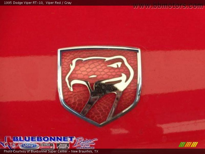 Viper Red / Gray 1995 Dodge Viper RT-10