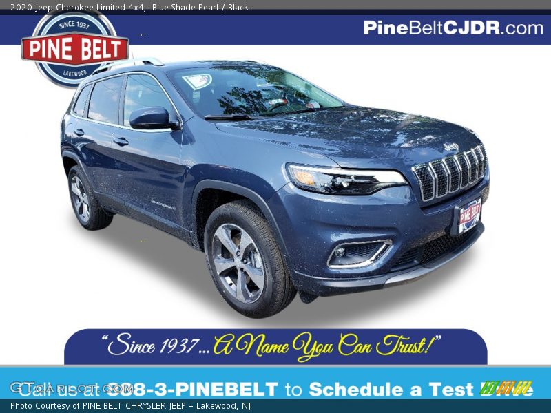 Blue Shade Pearl / Black 2020 Jeep Cherokee Limited 4x4