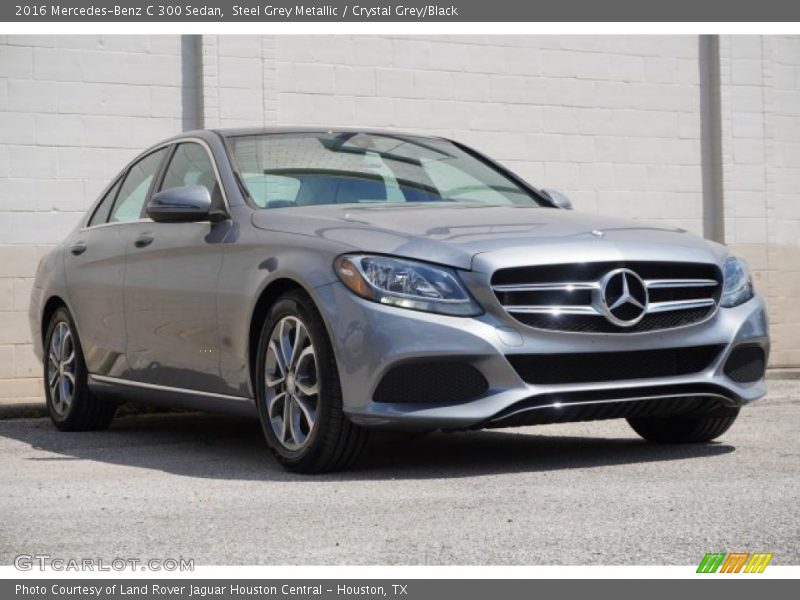 Steel Grey Metallic / Crystal Grey/Black 2016 Mercedes-Benz C 300 Sedan