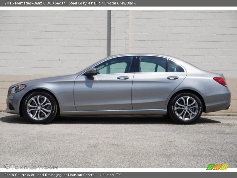 Steel Grey Metallic / Crystal Grey/Black 2016 Mercedes-Benz C 300 Sedan