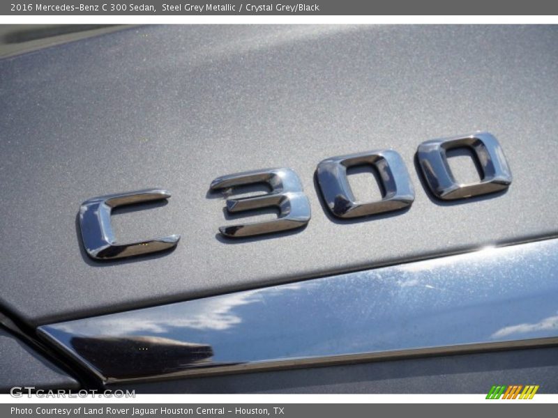 Steel Grey Metallic / Crystal Grey/Black 2016 Mercedes-Benz C 300 Sedan