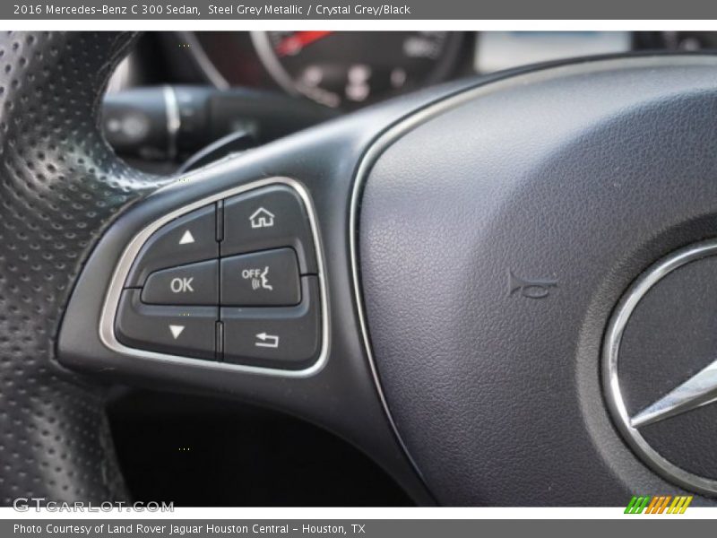 Steel Grey Metallic / Crystal Grey/Black 2016 Mercedes-Benz C 300 Sedan