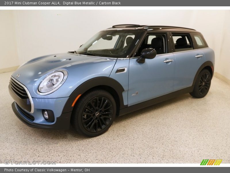 Digital Blue Metallic / Carbon Black 2017 Mini Clubman Cooper ALL4