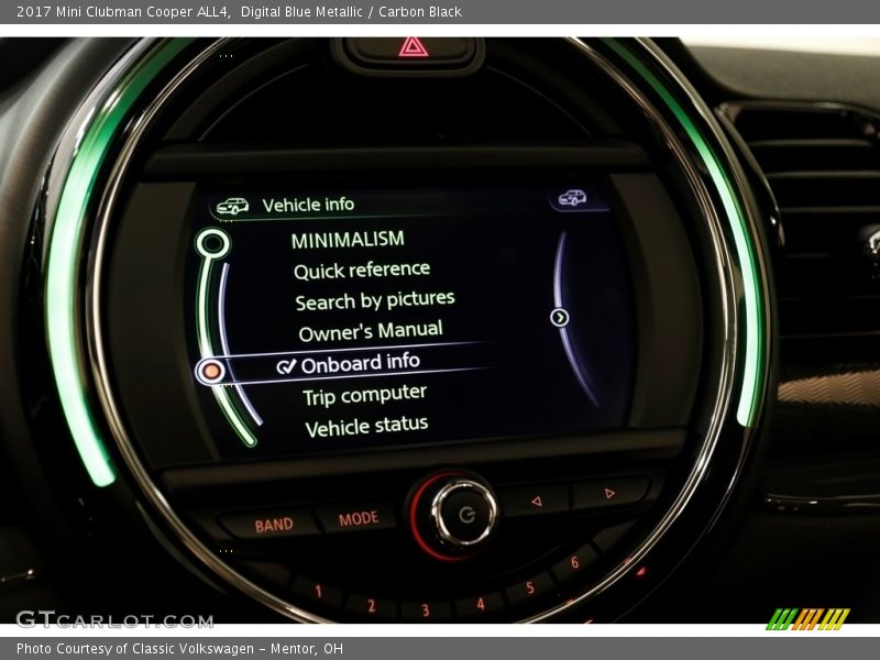 Digital Blue Metallic / Carbon Black 2017 Mini Clubman Cooper ALL4