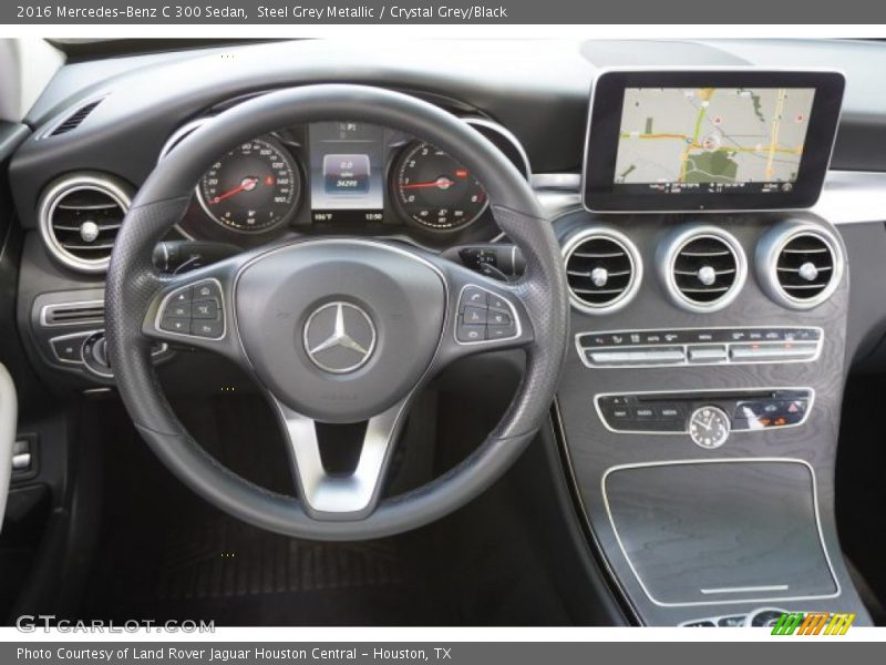 Steel Grey Metallic / Crystal Grey/Black 2016 Mercedes-Benz C 300 Sedan