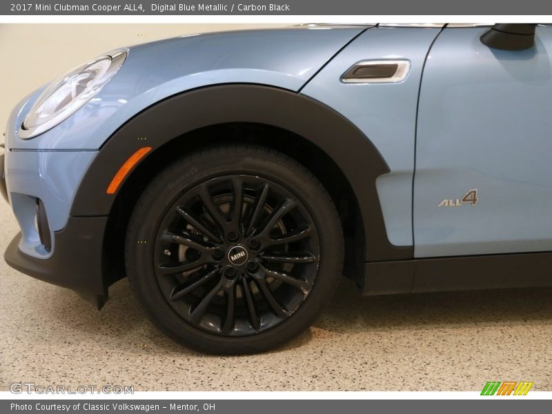 Digital Blue Metallic / Carbon Black 2017 Mini Clubman Cooper ALL4