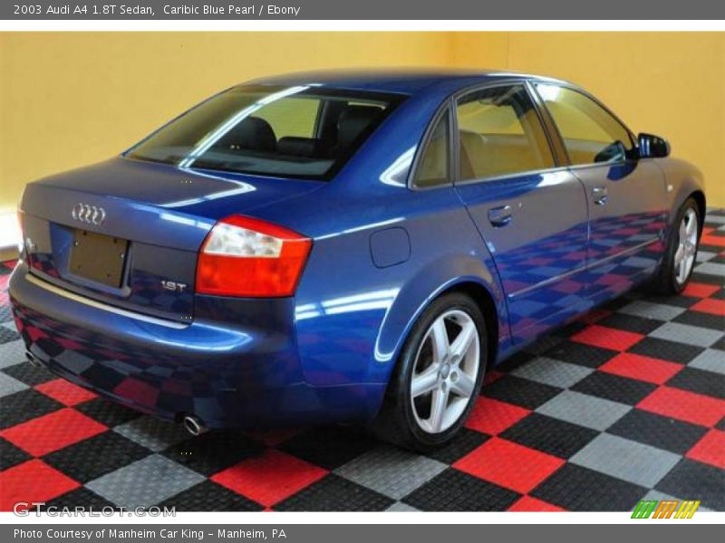 Caribic Blue Pearl / Ebony 2003 Audi A4 1.8T Sedan