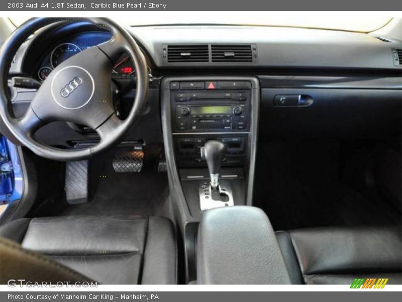 Caribic Blue Pearl / Ebony 2003 Audi A4 1.8T Sedan