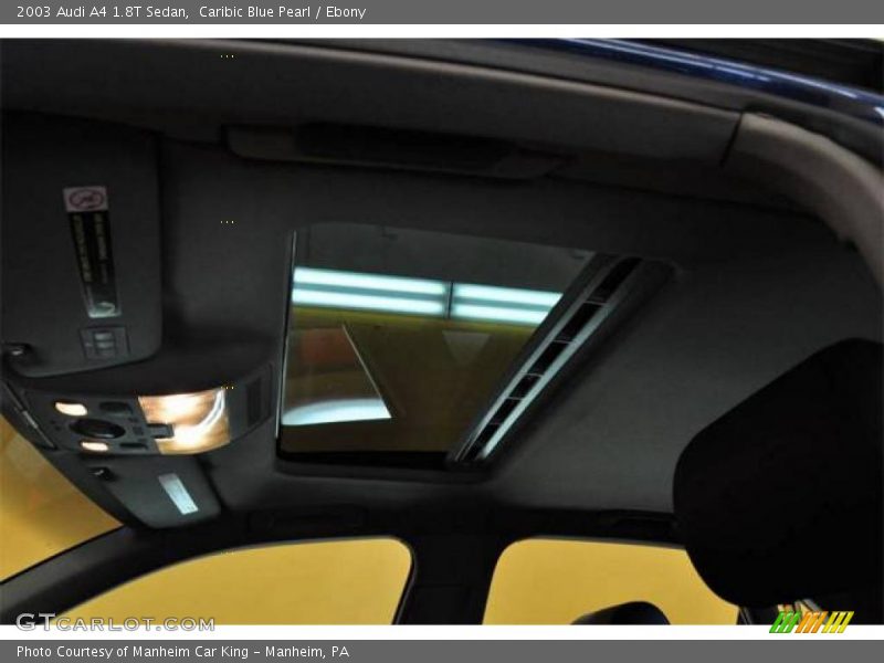 Caribic Blue Pearl / Ebony 2003 Audi A4 1.8T Sedan
