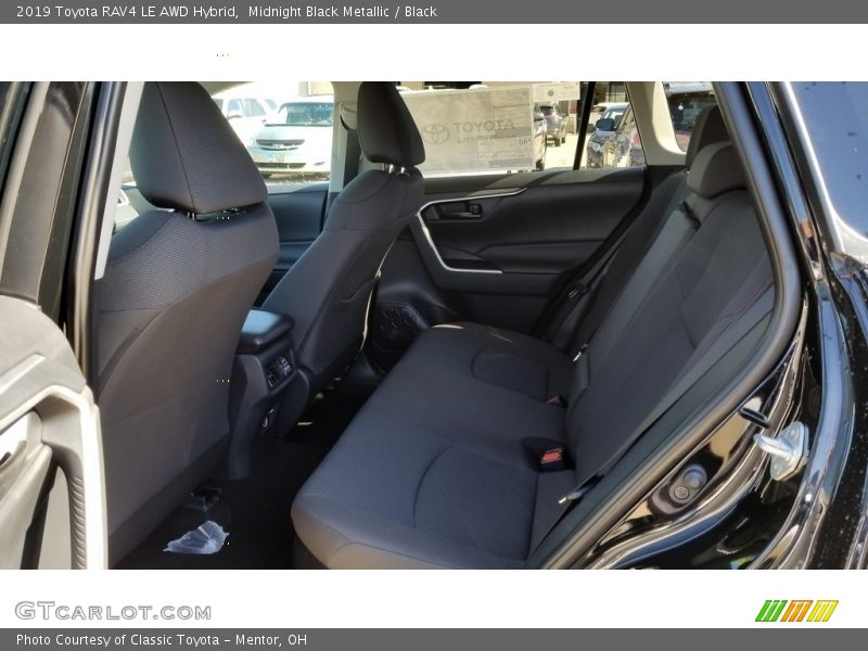 Midnight Black Metallic / Black 2019 Toyota RAV4 LE AWD Hybrid