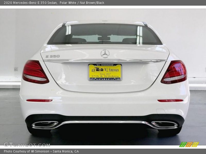 Polar White / Nut Brown/Black 2020 Mercedes-Benz E 350 Sedan