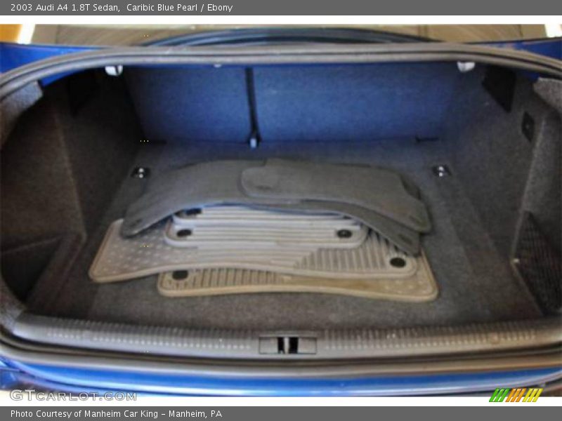 Caribic Blue Pearl / Ebony 2003 Audi A4 1.8T Sedan