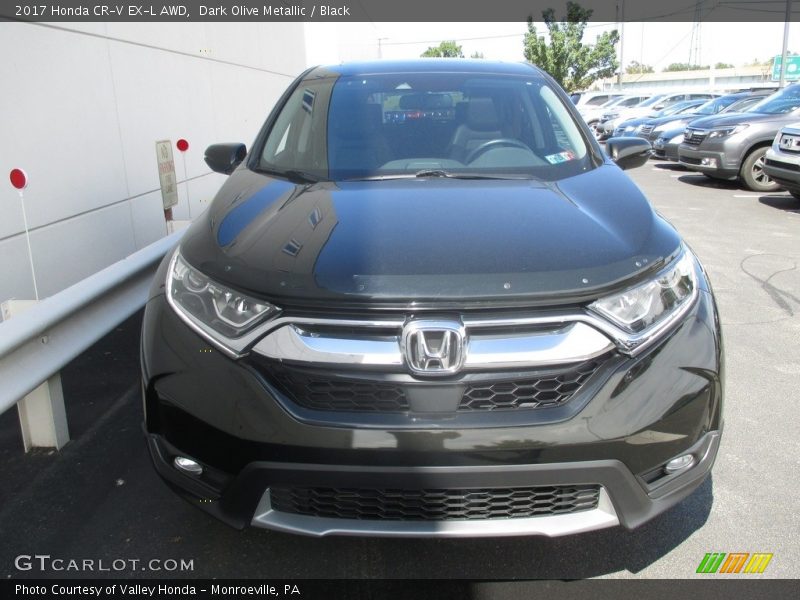 Dark Olive Metallic / Black 2017 Honda CR-V EX-L AWD