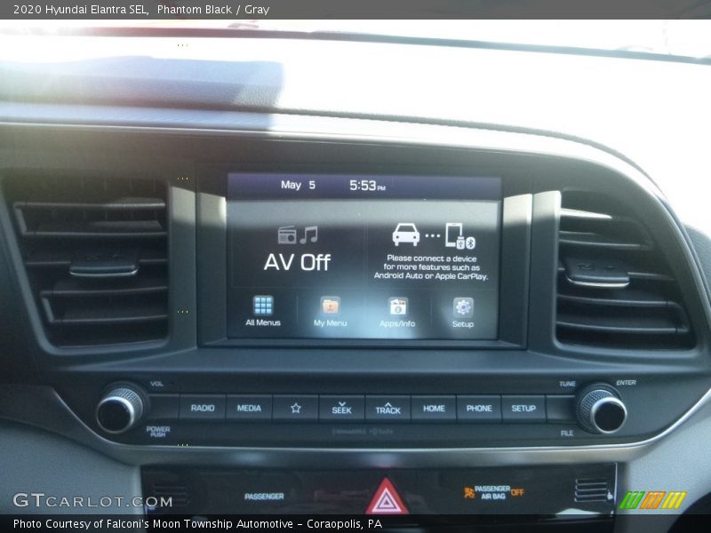 Phantom Black / Gray 2020 Hyundai Elantra SEL